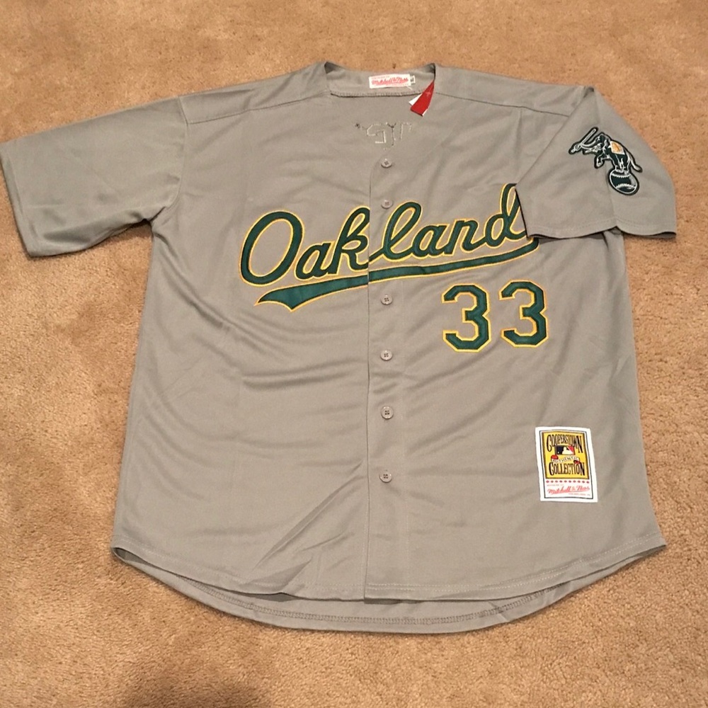 Jose Canseco Oakland A’s Jersey Mens XL NWT 1990’s Athletics Road Gray